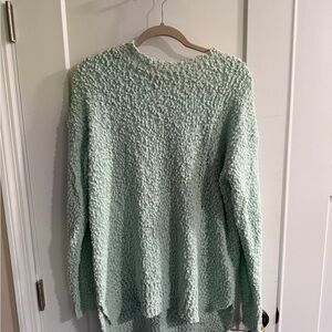 Reborn J Light Green Textured Women's Sweater